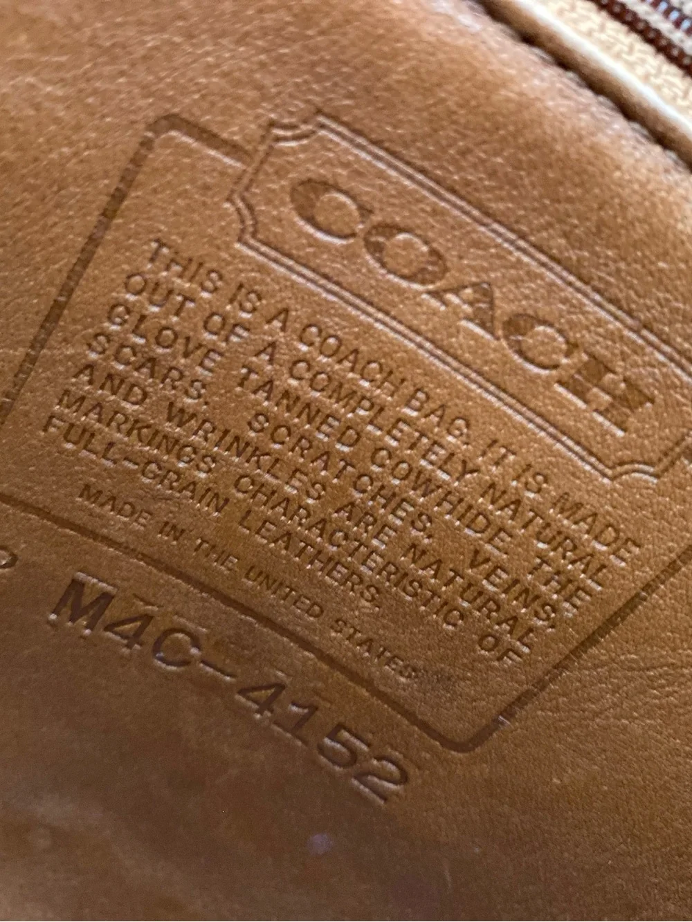 Authentic Coach Classic Tan Leather Mini Backpack Y2K snap closure PRELOVED